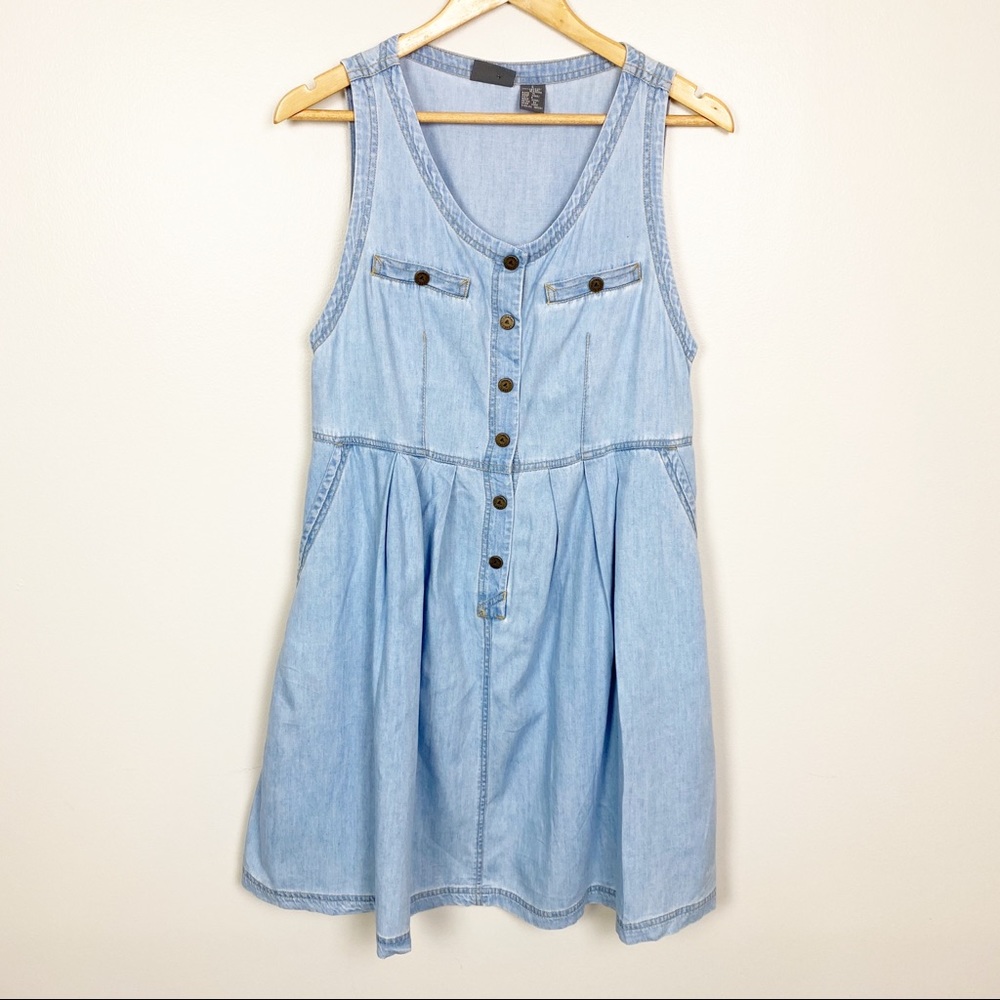 Vintage Denim Dress Liz Claiborne Light Wash